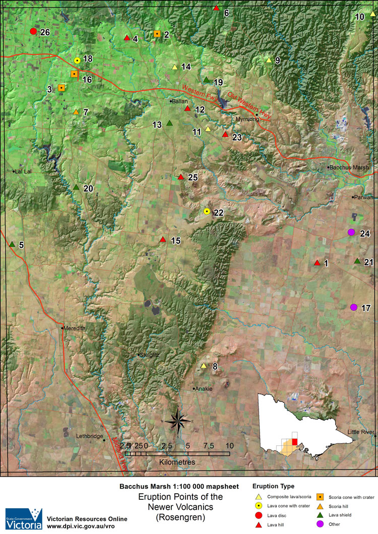 Eruption Points - Bacchus Marsh