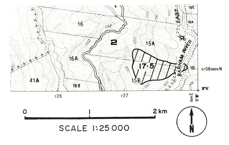 Map:  Landslip - Paradise - 17.5
