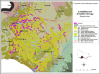 Landslides & Simplified Geology - Simpson