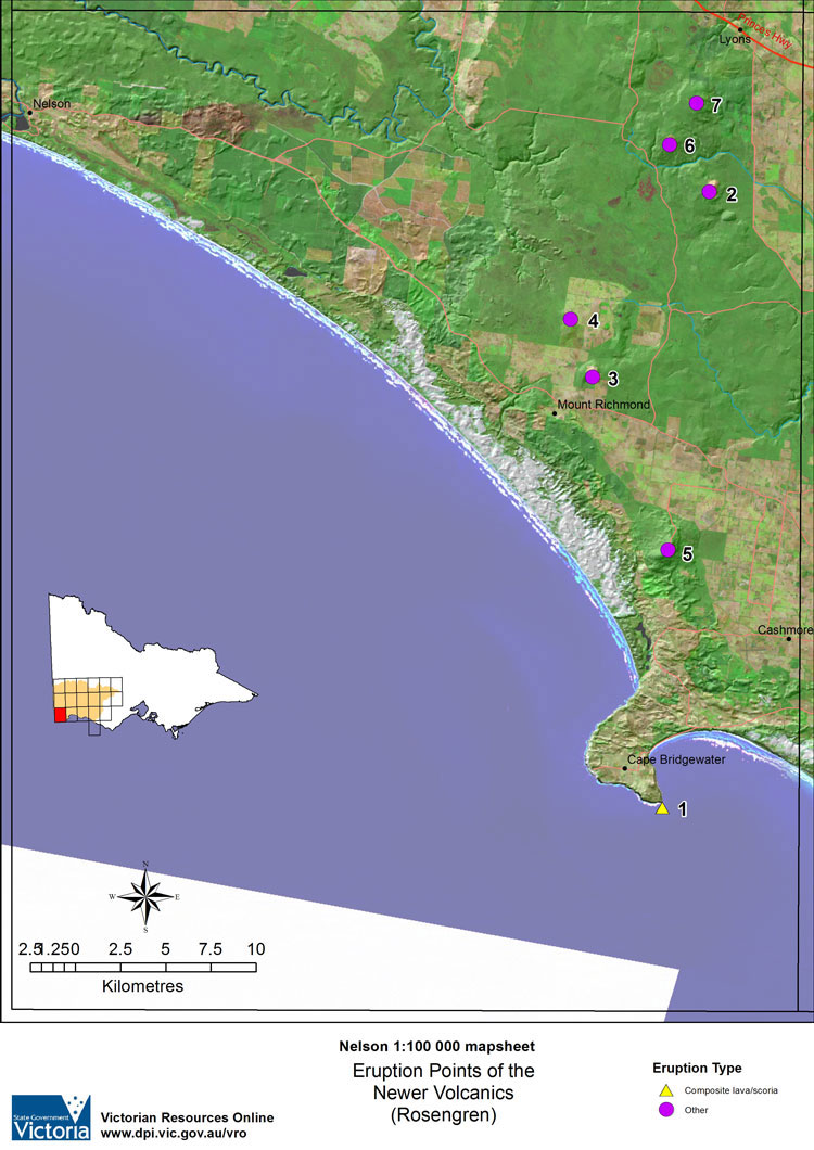 Eruption points - Nelson