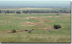 Photo: Land degradation near Mt Challicum