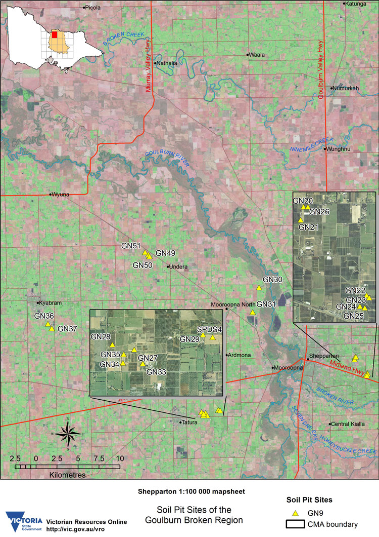 Soil Pit Sites - East Shepparton