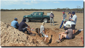 Photo: Soil core work as part of ORZC project