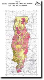 Image:  A Study of the land in the catchment of the Avoca River - map image