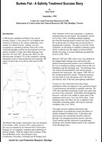 Burkes Flat - a salinity success story 1995
