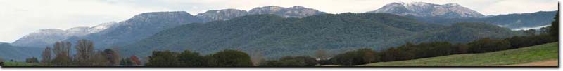 Photo:  Mt Buffalo from Porepunkah