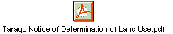 Tarago Notice of Determination of Land Use.pdf