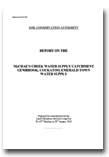 Cover: Report on the McCraes Creek Water Supply Catchment