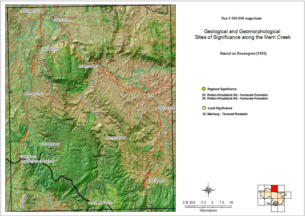 Sites of Geological and Geomorphological Significance - Yea