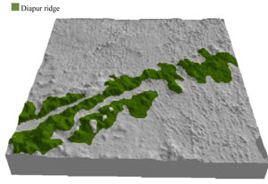 WLRA Landform Diapur ridge