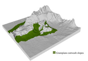 WLRA Landform Grampians outwash slopes