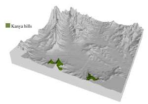 WLRA Landform Kanya hills