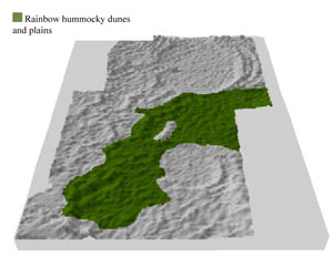 WLRA Landform Rainbow hummocky dunes and plains