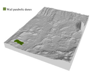 WLRA Landform Wail parabolic dunes