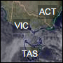 Montage rainfall map of Victoria