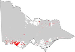 map showing distribution of chromosols in dariy
