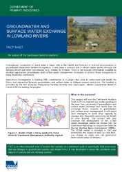 Image:  Groundwater & surface water interaction Fact Sheet