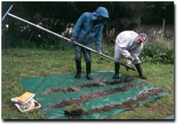 Photo: Hand Augering for acid sulfate soils close to Melbourne.