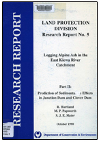 Logging Alpine Ash in the East Kiewa River Catchment - Part II