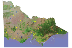 Satellite image of Victoria