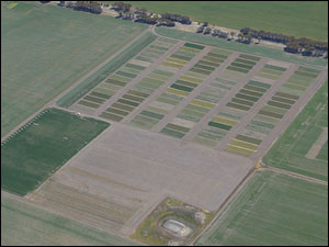 Aerial photograph of the SCRIME experimental site at Hamilton