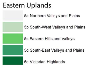 Eastern Uplands legend