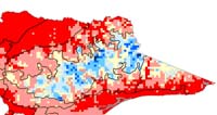 Eastern Uplands Temp 1996-2005