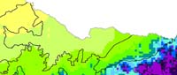 Northern plains - rainfall - 1970-1995