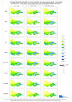 Average Annual Temperature - Victoria cumulative rainfall