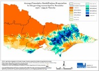 Rainfall - Evaporation 1970 - 1995