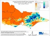 Rainfall - Evaporation 1996 - 2005