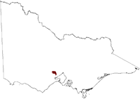 Thumbnail image showing the locatation of Balliang Salinity Province in Victoria 