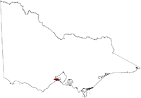 Thumbnail image showing the location of Connewarre Lakes Salinity Province in Victoria