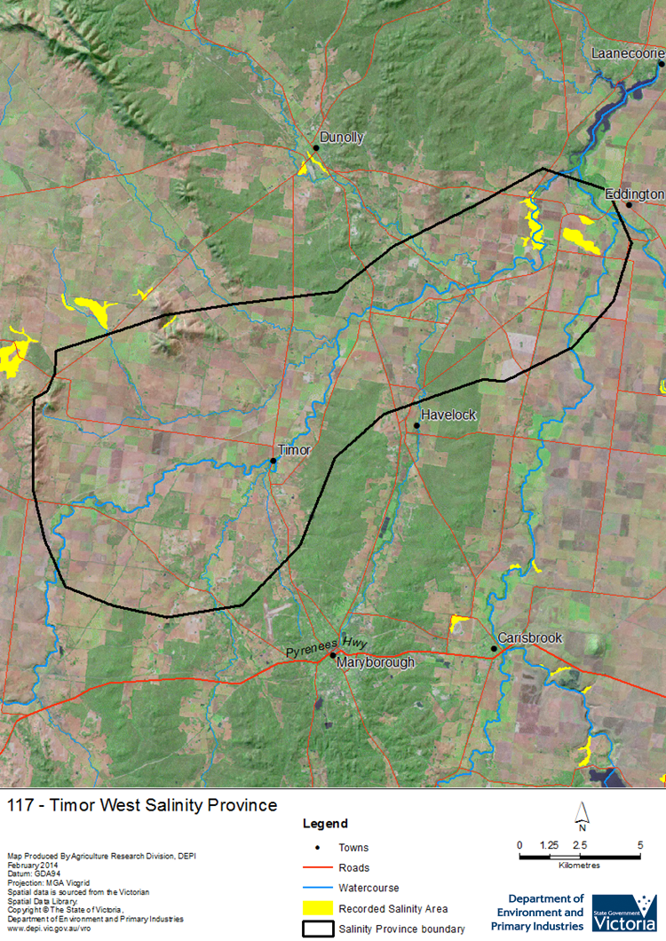 A detailed map showing Timor West  Salinity Province