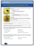 Front cover of 'Quick Reference Guide: Assessing aggregate stability' document
