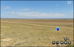 Screen grab from a landscape visualisation at Coongulla