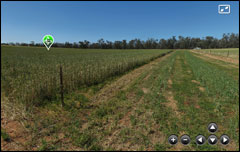Screen grabs taken from soil landscape visualisation panoramas