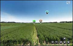 Screen grabs taken from soil landscape visualisation panoramas
