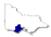 Map: Corangamite Region within Victoria