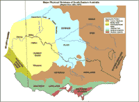Image:   The major physical divisions of south eastern Australia