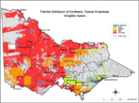 Map: Potential distribution of Hardheads