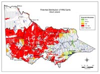 Map:  Potential distribution Wild Garlic