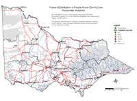 Map:  Present distribution Devil's Claw Purpleflower