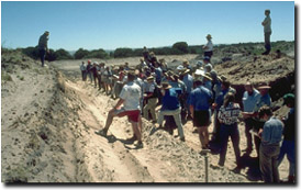 Photo: Ian Sargeant talking about soils at a West Gippsland soil pit field day.