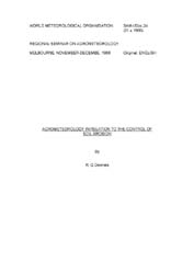 Agrometeorology in relation to the control of Soil Erosion